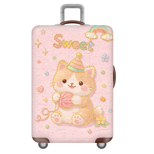 KTG6猫咪弹力箱套拉杆箱旅行旅游登机行李皮箱保护罩防尘袋耐磨