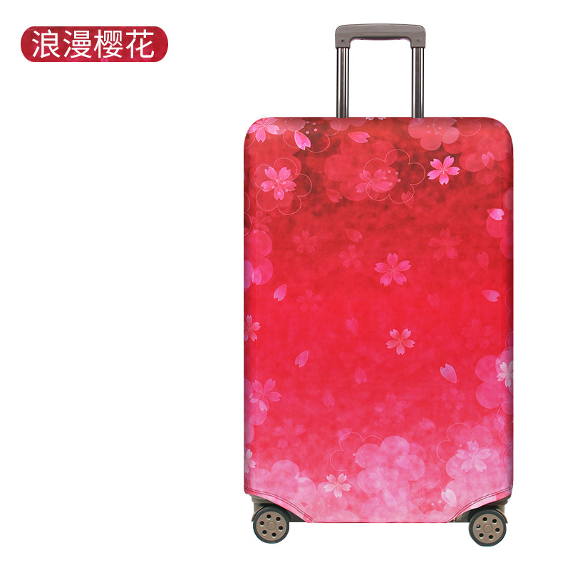 浪漫樱花弹力箱套拉杆箱旅行旅游登机行李皮箱保护罩防尘袋子加厚