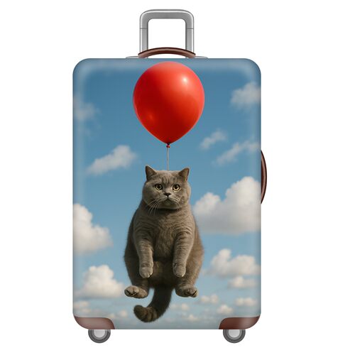 热气球飞屋59猫咪弹力箱套拉杆箱旅行旅游登机行李皮箱保护罩防尘