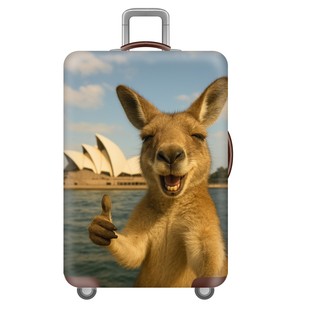 动物旅行11袋鼠弹力箱套拉杆箱旅行旅游登机行李皮箱保护罩防尘袋