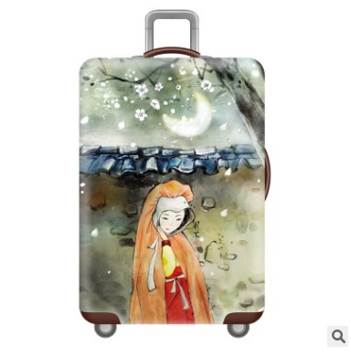 月光下的女儿弹力箱套拉杆箱旅行旅游登机行李皮箱保护罩防尘袋子