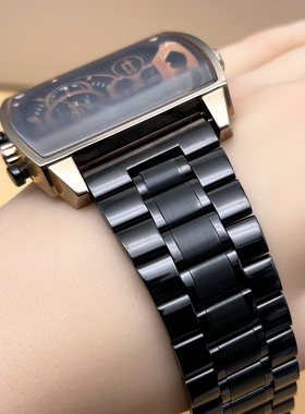 表带男钢带适用七个星期五28mm26POLICE汉密尔顿飞克迪赛沛纳海30