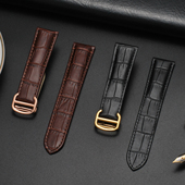 表带男真皮女适用卡地亚坦克伦敦钥匙卡历博18 20mm22