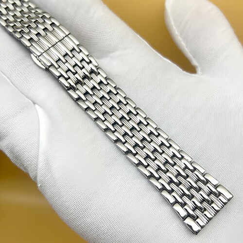 表带超薄不锈钢男女表链实心精钢