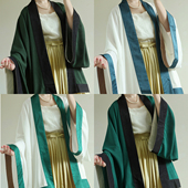 日常通勤汉服 阔腿灯笼裤 摸鱼儿宋制赵伯雲貉袖 花瓣吊带改良宋裤