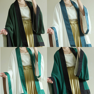 摸鱼儿宋制伯雲貉袖汉服日常通勤