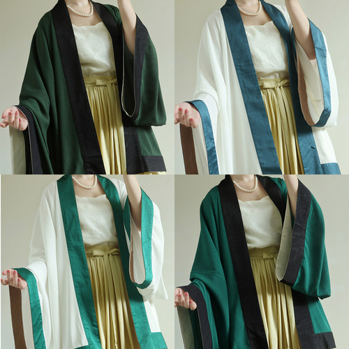 摸鱼儿宋制伯雲貉袖汉服日常通勤