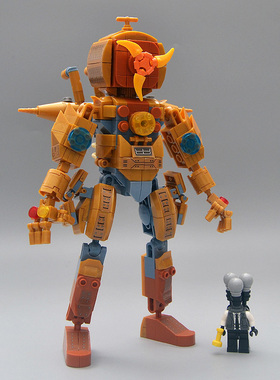 泰坦风扇人拼装积木机器人模型摆件SKIBIDI TOLIET周边机甲人仔