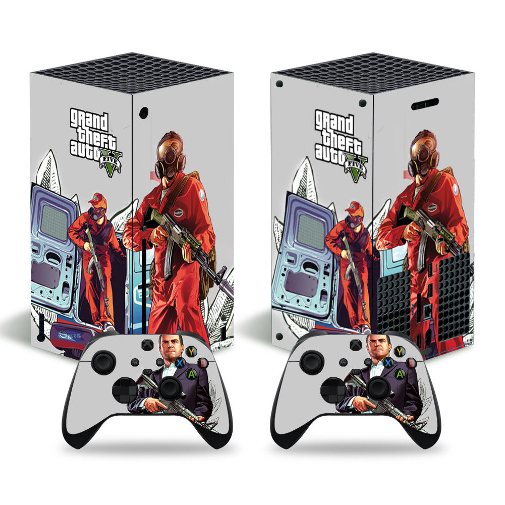 适用Xbox series x贴纸XSX主机手柄贴纸贴膜GTA V只狼多款可定制