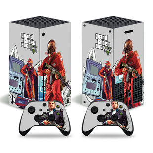 适用Xbox x贴纸XSX主机手柄贴纸贴膜GTA V只狼多款 可定制 series