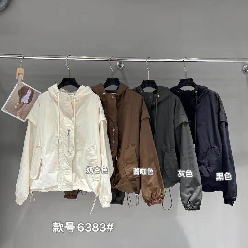 连帽冲锋衣外套女潇xiao家2025秋季新款韩版宽松休闲抽绳户外风衣