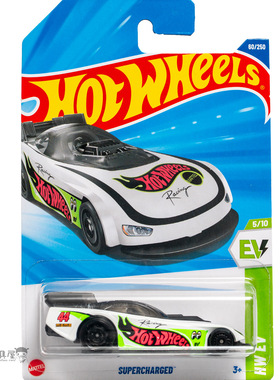 2025H-60号 SUPERCHARGED 白色 风火轮火辣小跑车hotwheels