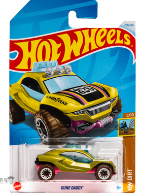 2024M-212号 DUNE DADDY 黄色 风火轮火辣小跑车hotwheels