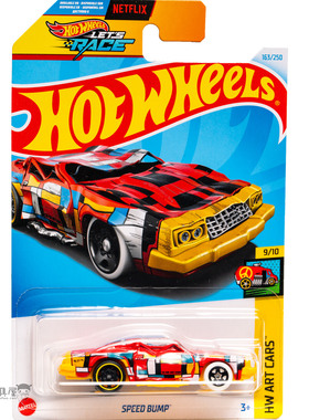 2024J-163号 SPEED BUMP 蒙德里安红色风火轮火辣小跑车hotwheels