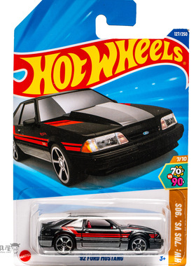 2025F-127号 '92 福特野马 黑色 风火轮火辣小跑车hotwheels