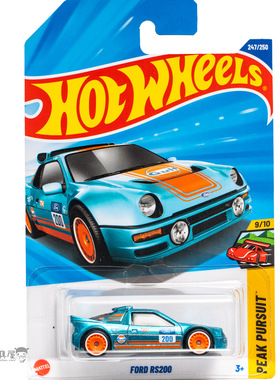 超宝247号 FORD RS200 福特 GULF天蓝色 风火轮小跑车hotwheels