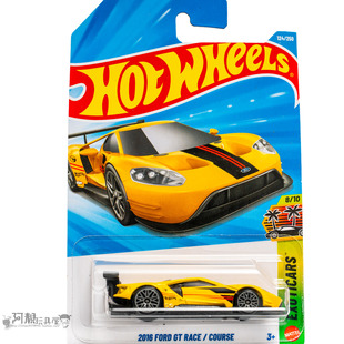 2026F-124号 2016 福特GT RACE 普宝 黄色 风火轮小跑车hotwheels