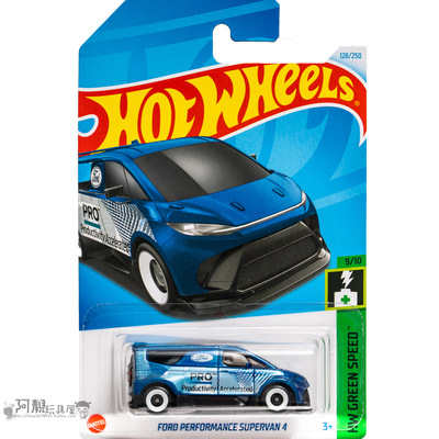 2024M-128号 福特PERFORMANCE SUPERVAN 4 蓝色 风火轮hotwheels