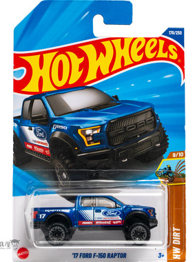 2025J-178号 '17 FORD F-150 RAPTOR 福特 蓝色 风火轮hotwheels