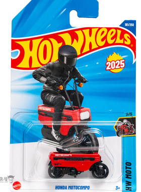 2025J-181号 本田MOTOCOMPO 红色 风火轮火辣小跑车hotwheels