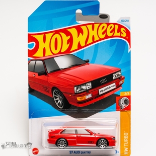 2024D-102号 '87  奥迪QUATTRO红色风火轮火辣小跑车hotwheels