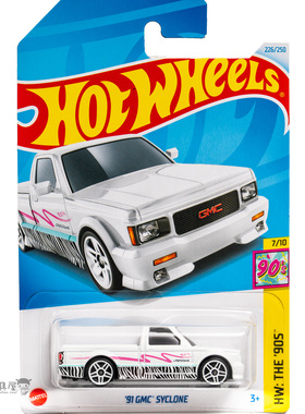 2024M-226号 '91 GMC SYCLONE 通用 白色 风火轮小跑车hotwheels