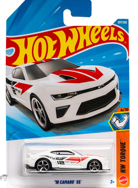 2026K-207号 '18 CAMARO SS 雪佛兰科迈罗 白色 风火轮hotwheels