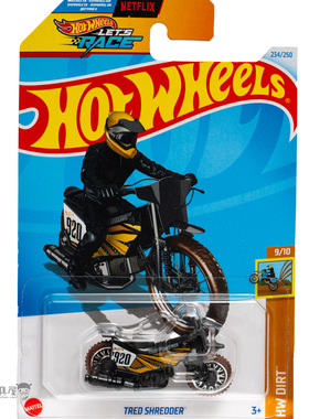 2024P-234号 TRED SHREDDER 摩托车 黑色 风火轮小跑车hotwheels
