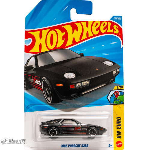 2026H-171号1983 PORSCHE 928S 保时捷 黑色 风火轮小车hotwheels