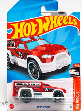 2023Q-192号 RESCUE DUTY 红色 风火轮火辣小跑车hotwheels