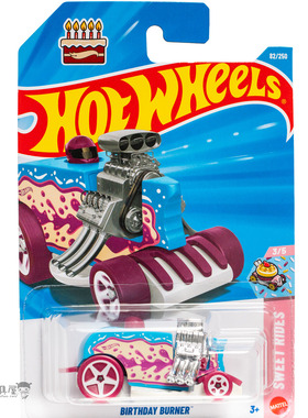 2026E-82号 BIRTHDAY BURNER 生日蛋糕车 紫蓝色 风火轮hotwheels
