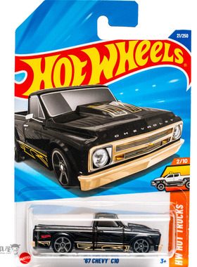2025F-21号 '67 CHEVY C10 雪佛兰 黑色 风火轮hotwheels