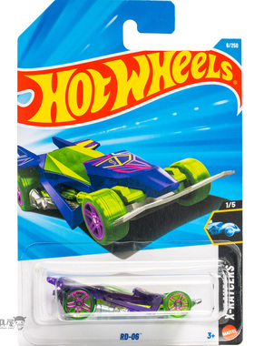 2026A-6号 RD-06 紫绿色 风火轮火辣小跑车hotwheels
