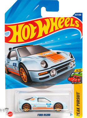 2025Q-247号 FORD RS200 福特 GULF天蓝色 风火轮小跑车hotwheels