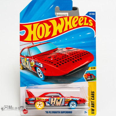 2025K-87号 '70  普利茅斯SUPERBIRD 红色 风火轮小车hotwheels