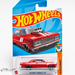 雪佛兰CHEVELLE SS红色风火轮小跑车hotwheels 157号 2024H