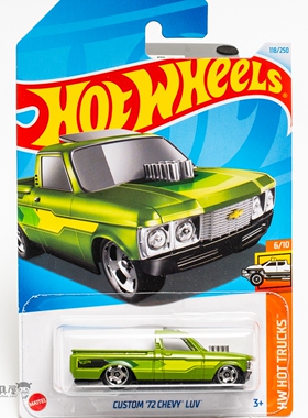 2024E-118号 CUSTOM '72 雪佛兰LUV  绿色风火轮小跑车hotwheels