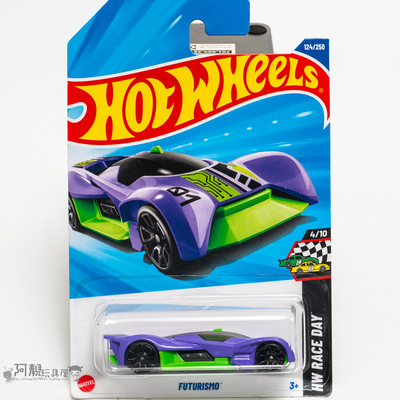 2025K-124号 FUTURISMO 紫绿色 风火轮火辣小跑车hotwheels