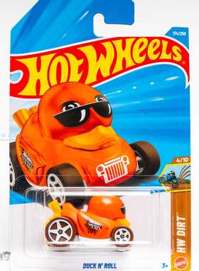2026J-174号 DUCK N'ROLL 鸭子车 橙色 风火轮小跑车hotwheels