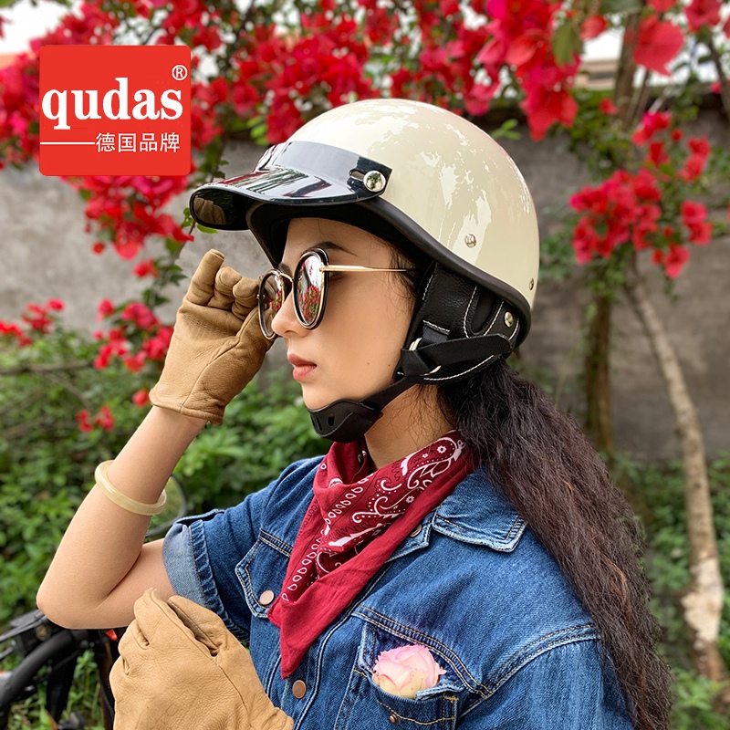 德国qudas奇达士日式摩托车头盔