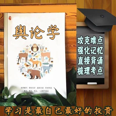 精讲总结08257舆论学 历年真题讲义考点  视频网课程自考备考资料   精编知识点 押题复习 笔记