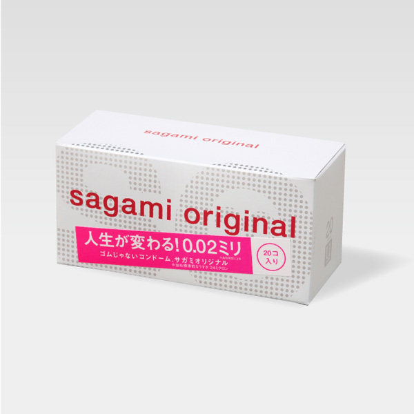 日本原装进口sagami相模002幸福0.02非乳胶超薄避孕套20只装中号