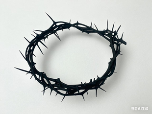 跨境福音荆棘王冠cosplay道具哥特王冠牧者皇冠头饰冠冕定制头冠