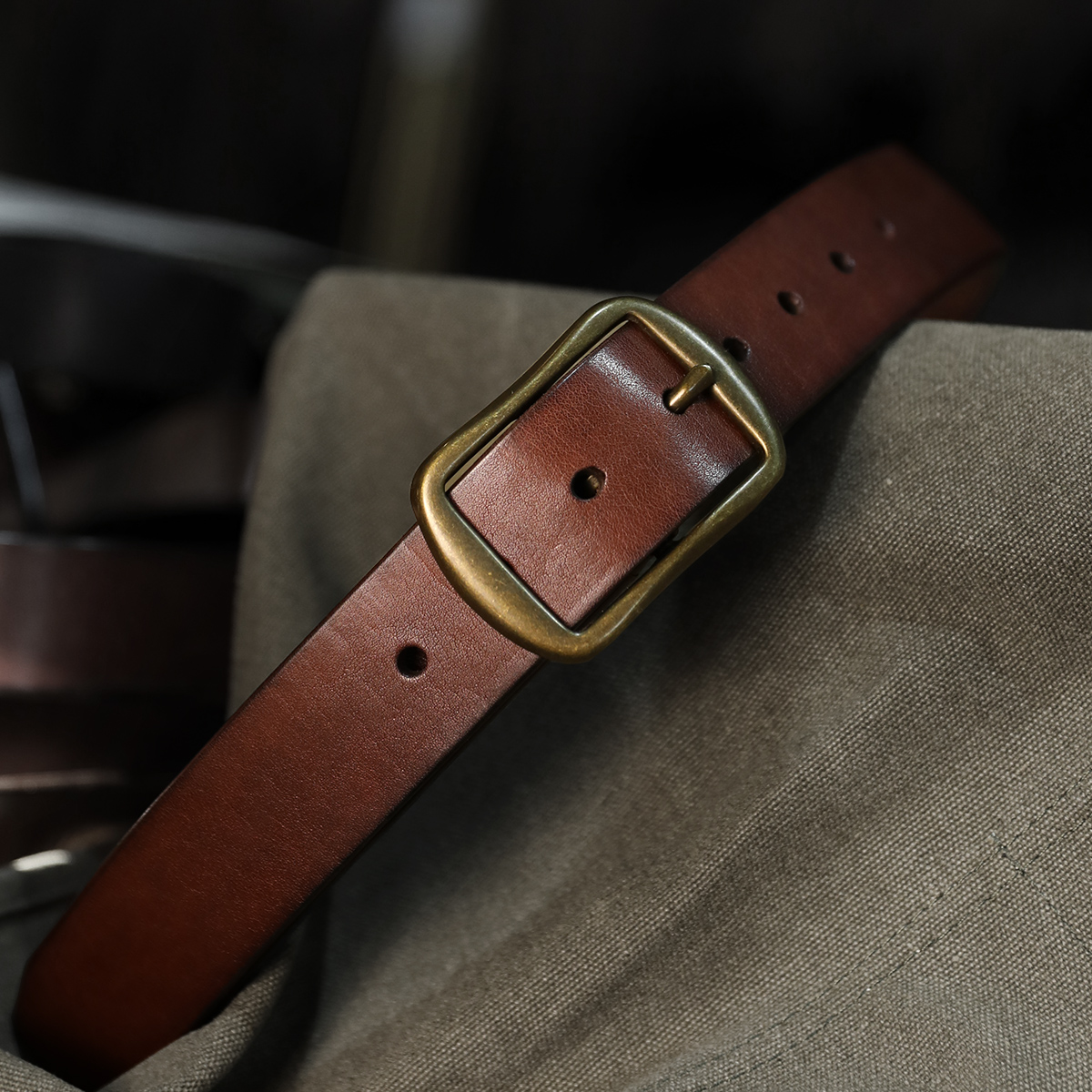 腰带工匠老奴纯铜男士皮带
