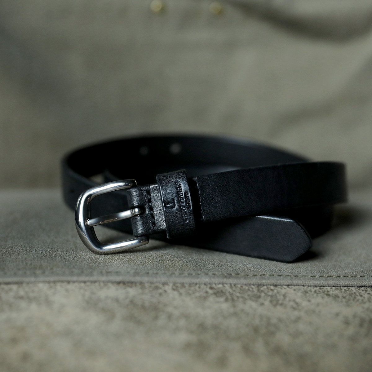 工匠老奴手工腰带纯钛针扣头层牛皮真皮休闲商务女士款皮带