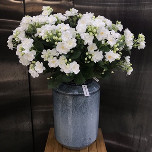 花假花绢花单支仿真茉莉花清新雅致婚庆花艺仿真花仿真摆件客厅花