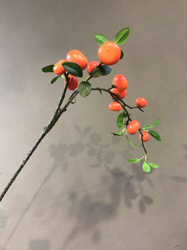 仿真树枝石榴柠檬苹果绢花
