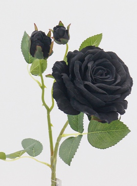 仿真玫瑰花家居装饰绢布绒布大玫瑰跨境人造花婚庆插花富贵玫假花