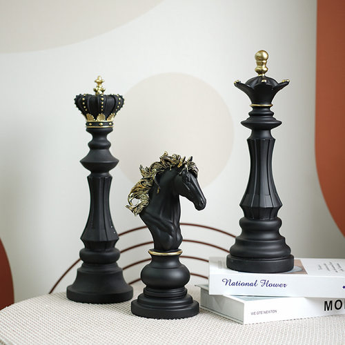北欧树脂国际象棋摆摆件