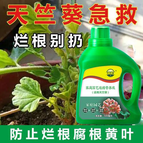 天竺葵营养液预防黄叶掉叶家庭园艺绿植盆栽生根催花促花液体肥